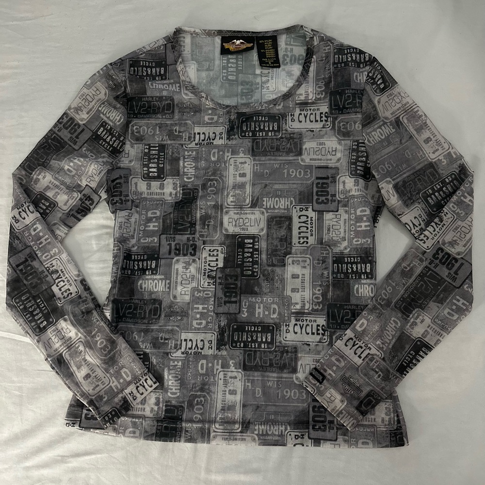 Sheer Harley-Davidson top